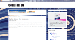 Desktop Screenshot of cellulari-lg.blogspot.com