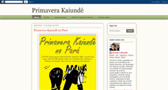 Desktop Screenshot of primaverakaiunde.blogspot.com