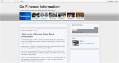 Desktop Screenshot of go-finance.blogspot.com