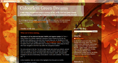 Desktop Screenshot of colourlessgreendreams.blogspot.com