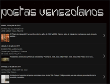 Tablet Screenshot of poetasvenezolanos.blogspot.com