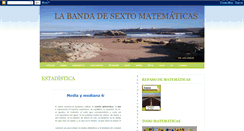 Desktop Screenshot of labandadesextomatematicas.blogspot.com