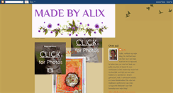Desktop Screenshot of madebyalix.blogspot.com
