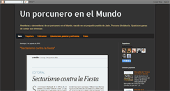 Desktop Screenshot of porcuneromundo.blogspot.com