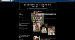 Desktop Screenshot of learningtoacceptmyinfertility.blogspot.com