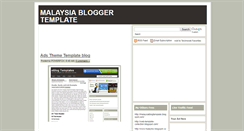 Desktop Screenshot of malaysiablogtemplate.blogspot.com