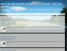 Tablet Screenshot of chungcuhapulico.blogspot.com
