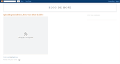 Desktop Screenshot of blogdehoje.blogspot.com