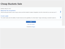 Tablet Screenshot of bucketsale.blogspot.com