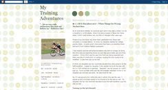 Desktop Screenshot of mytrainingadventures.blogspot.com