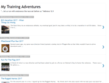 Tablet Screenshot of mytrainingadventures.blogspot.com