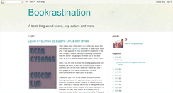 Desktop Screenshot of bookrastination.blogspot.com