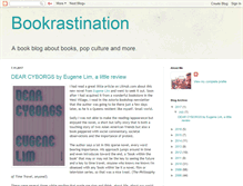 Tablet Screenshot of bookrastination.blogspot.com