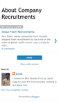 Mobile Screenshot of companyrecruit.blogspot.com