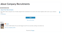 Tablet Screenshot of companyrecruit.blogspot.com