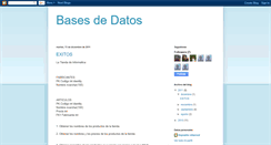 Desktop Screenshot of basesdatosts.blogspot.com