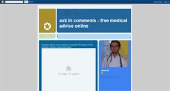 Desktop Screenshot of freemedicaladvisor.blogspot.com