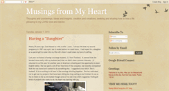 Desktop Screenshot of musingsfrommyheart.blogspot.com