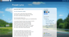 Desktop Screenshot of lyricspunjabi.blogspot.com
