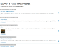 Tablet Screenshot of ficklewhitewoman.blogspot.com