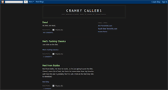 Desktop Screenshot of crankycalls.blogspot.com