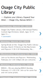 Mobile Screenshot of osagelibrary.blogspot.com