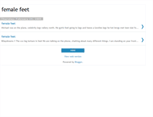 Tablet Screenshot of female-feet.blogspot.com