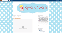 Desktop Screenshot of popcornwords.blogspot.com