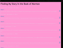 Tablet Screenshot of findingmystoryinthebookofmormon.blogspot.com