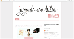 Desktop Screenshot of jugandoconhilos.blogspot.com