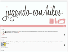 Tablet Screenshot of jugandoconhilos.blogspot.com