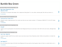 Tablet Screenshot of bumblebeagreen.blogspot.com