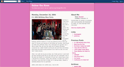 Desktop Screenshot of belowtheknee.blogspot.com