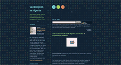 Desktop Screenshot of jobsvacancynigeria.blogspot.com