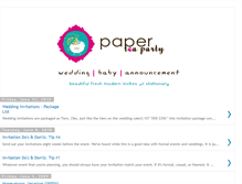 Tablet Screenshot of paperteaparty.blogspot.com