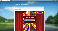 Desktop Screenshot of ferderbarlibraryblog.blogspot.com