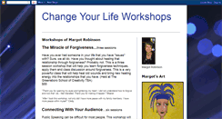 Desktop Screenshot of changeyourlifeworkshops.blogspot.com