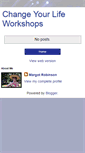 Mobile Screenshot of changeyourlifeworkshops.blogspot.com