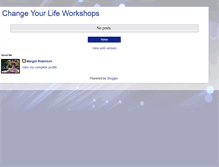 Tablet Screenshot of changeyourlifeworkshops.blogspot.com