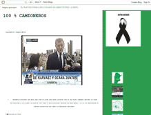 Tablet Screenshot of cienporcientocamionero.blogspot.com