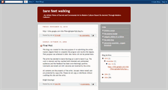 Desktop Screenshot of barefeetwalking.blogspot.com