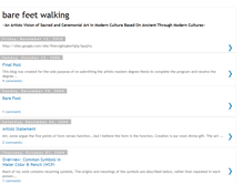 Tablet Screenshot of barefeetwalking.blogspot.com