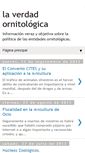 Mobile Screenshot of laverdadornitologica.blogspot.com