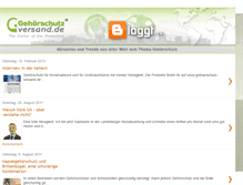 Tablet Screenshot of gehoerschutz-versand.blogspot.com