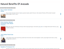 Tablet Screenshot of naturalbenefitsofavocado.blogspot.com