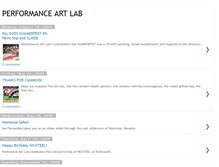 Tablet Screenshot of performanceartlabblog.blogspot.com