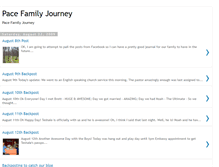 Tablet Screenshot of pacefamilyjourney.blogspot.com