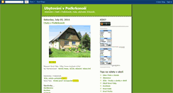 Desktop Screenshot of chatavpodkrkonosi.blogspot.com