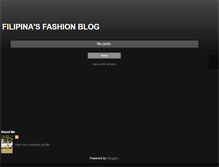 Tablet Screenshot of filipinasfashionblog.blogspot.com