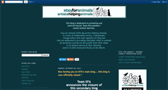 Desktop Screenshot of efaartistshelpinganimals.blogspot.com
